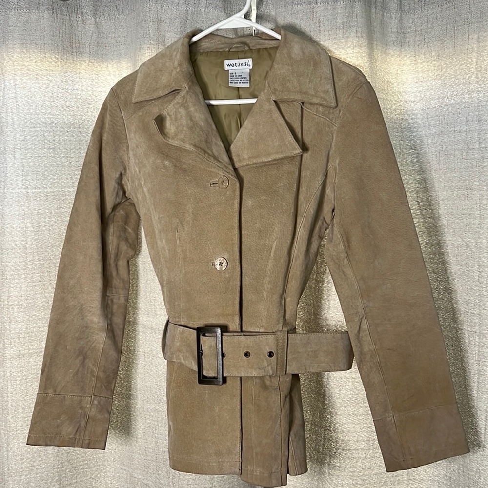 Vintage Y2K Wet Seal Leather Jacket